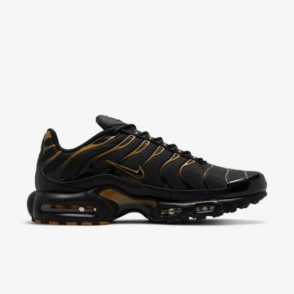 Αθλητικά Παπούτσια Nike Air Max Plus ανδρικα μαυρα καφε χρυσο χρωμα | NK809EFN