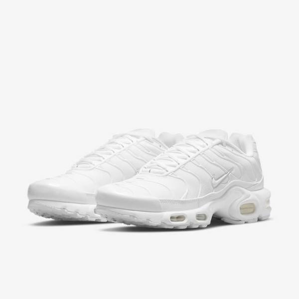 Αθλητικά Παπούτσια Nike Air Max Plus γυναικεια ασπρα Πλατίνα ασπρα | NK912IMH