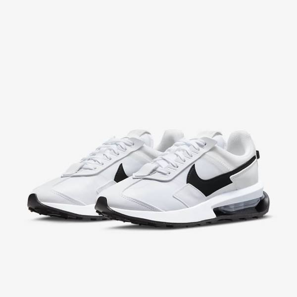 Αθλητικά Παπούτσια Nike Air Max Pre-Day γυναικεια ασπρα μεταλλικός ασημι μαυρα | NK237AIB