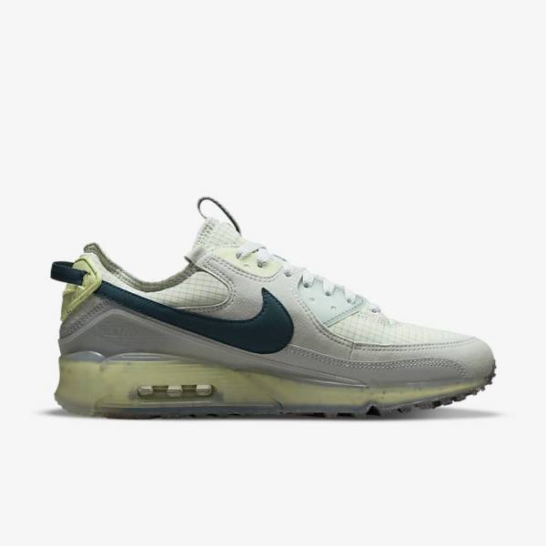 Αθλητικά Παπούτσια Nike Air Max Terrascape 90 ανδρικα γκρι ανοιχτο πρασινο σκούρο τυρκουάζ πρασινο | NK123XZO