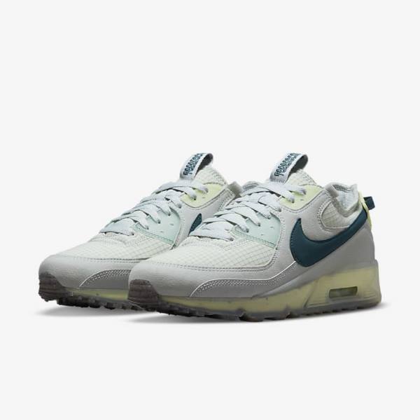 Αθλητικά Παπούτσια Nike Air Max Terrascape 90 ανδρικα γκρι ανοιχτο πρασινο σκούρο τυρκουάζ πρασινο | NK123XZO