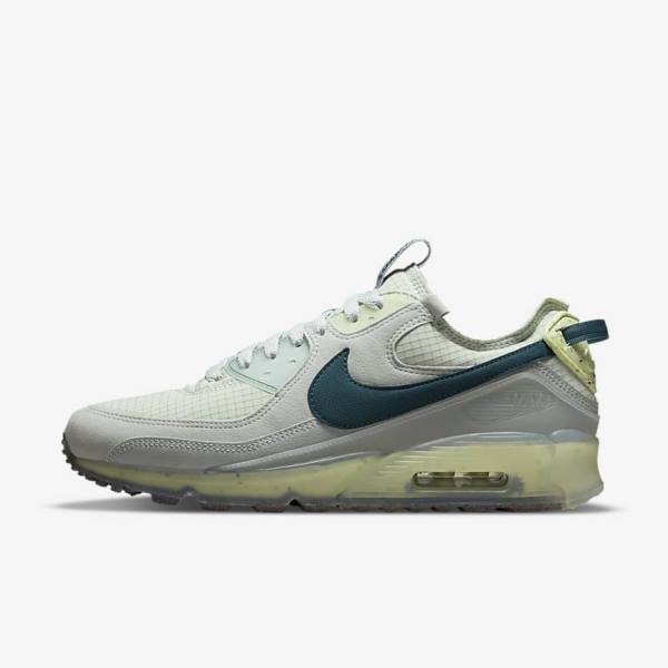 Αθλητικά Παπούτσια Nike Air Max Terrascape 90 ανδρικα γκρι ανοιχτο πρασινο σκούρο τυρκουάζ πρασινο | NK123XZO