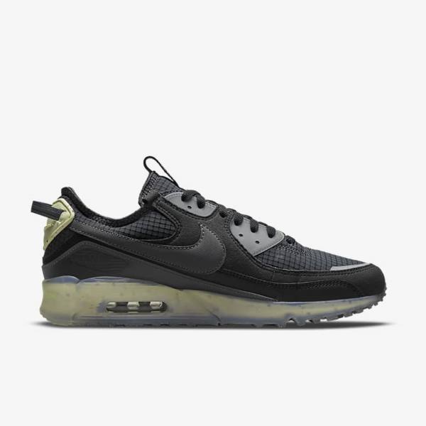 Αθλητικά Παπούτσια Nike Air Max Terrascape 90 ανδρικα μαυρα ανοιχτο πρασινο σκούρο γκρι | NK638AEK