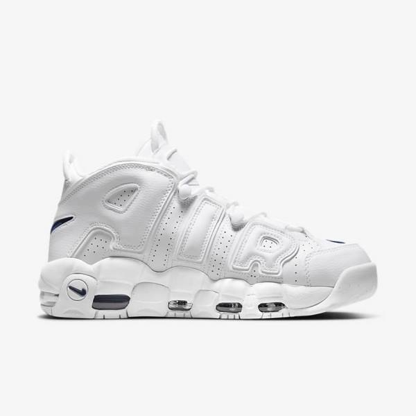 Αθλητικά Παπούτσια Nike Air More Uptempo 96 ανδρικα ασπρα σκουρο μπλε | NK408OLD