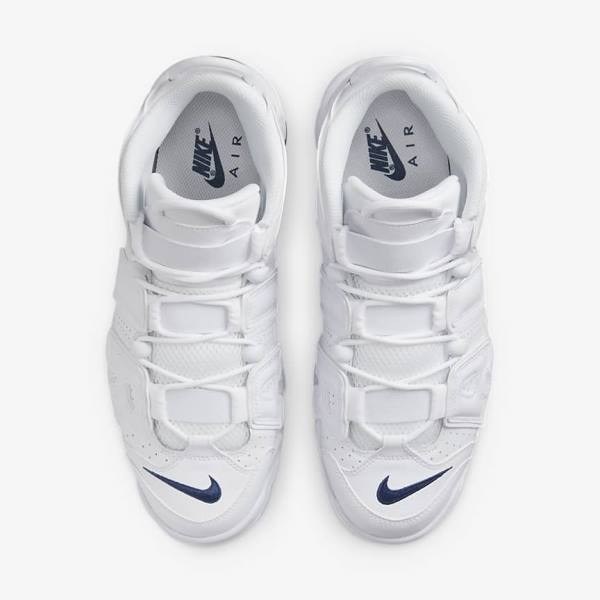 Αθλητικά Παπούτσια Nike Air More Uptempo 96 ανδρικα ασπρα σκουρο μπλε | NK408OLD