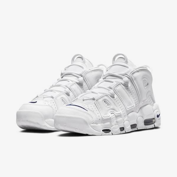 Αθλητικά Παπούτσια Nike Air More Uptempo 96 ανδρικα ασπρα σκουρο μπλε | NK408OLD