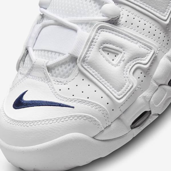 Αθλητικά Παπούτσια Nike Air More Uptempo 96 ανδρικα ασπρα σκουρο μπλε | NK408OLD