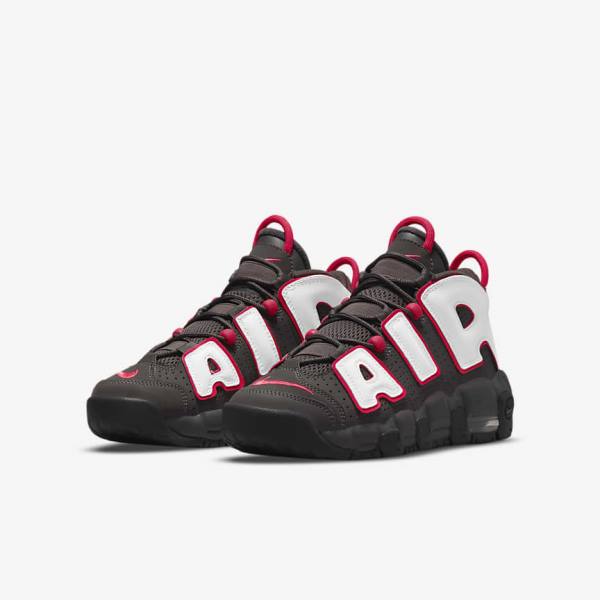 Αθλητικά Παπούτσια Nike Air More Uptempo Older παιδικα γκρι μαυρα κοκκινα ασπρα | NK914NGD