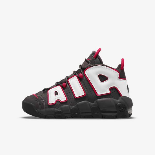 Αθλητικά Παπούτσια Nike Air More Uptempo Older παιδικα γκρι μαυρα κοκκινα ασπρα | NK914NGD