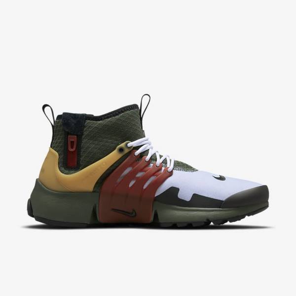 Αθλητικά Παπούτσια Nike Air Presto Mid Utility ανδρικα σκούρο γκρι πρασινο μαυρα | NK672YMV