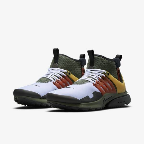 Αθλητικά Παπούτσια Nike Air Presto Mid Utility ανδρικα σκούρο γκρι πρασινο μαυρα | NK672YMV