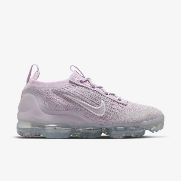 Αθλητικά Παπούτσια Nike Air VaporMax 2021 FK γυναικεια ανοιχτο ροζ ασπρα μεταλλικός ασημι μωβ | NK046FDR