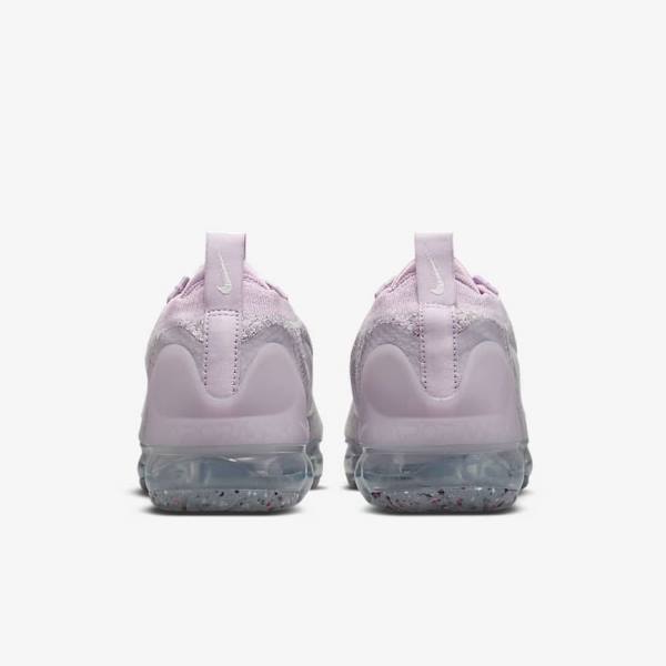 Αθλητικά Παπούτσια Nike Air VaporMax 2021 FK γυναικεια ανοιχτο ροζ ασπρα μεταλλικός ασημι μωβ | NK046FDR