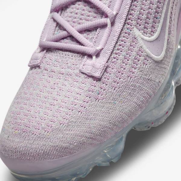 Αθλητικά Παπούτσια Nike Air VaporMax 2021 FK γυναικεια ανοιχτο ροζ ασπρα μεταλλικός ασημι μωβ | NK046FDR