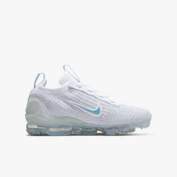 Αθλητικά Παπούτσια Nike Air VaporMax 2021 FK Older παιδικα ασπρα | NK049BDP