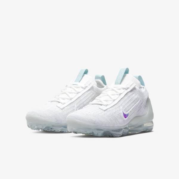 Αθλητικά Παπούτσια Nike Air VaporMax 2021 FK Older παιδικα ασπρα | NK049BDP