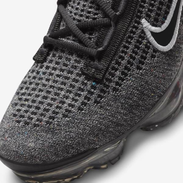 Αθλητικά Παπούτσια Nike Air VaporMax 2021 FK Older παιδικα μαυρα ασπρα σκούρο γκρι μαυρα | NK148NCS