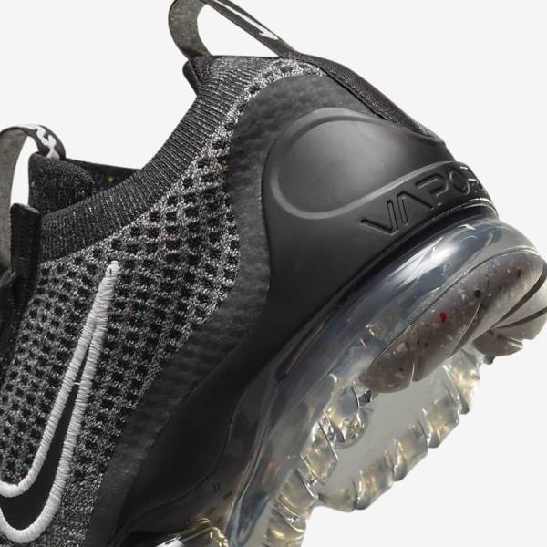 Αθλητικά Παπούτσια Nike Air VaporMax 2021 FK Older παιδικα μαυρα ασπρα σκούρο γκρι μαυρα | NK148NCS