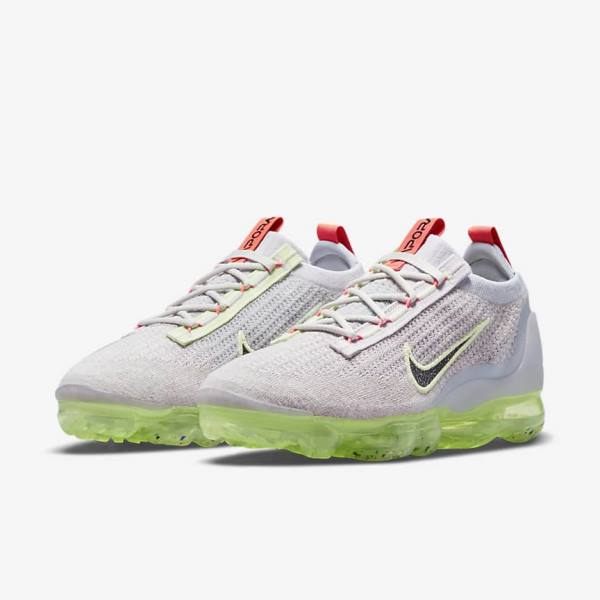 Αθλητικά Παπούτσια Nike Air VaporMax 2021 FK γυναικεια ανοιχτο Μπεζ ανοιχτο πρασινο μαυρα | NK156EKH