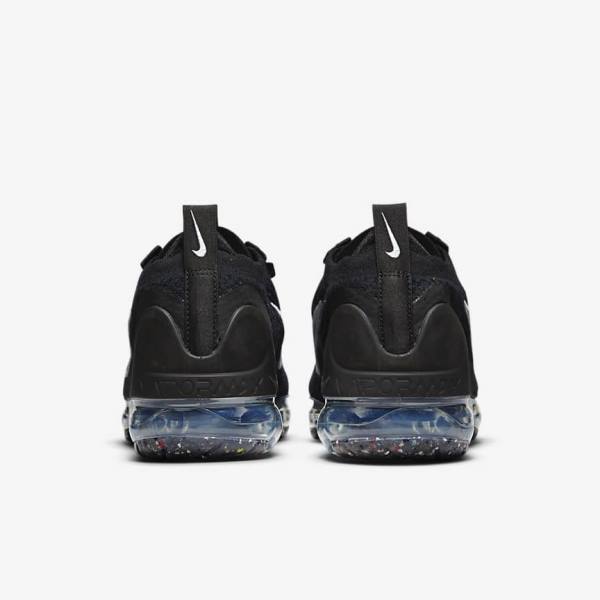 Αθλητικά Παπούτσια Nike Air VaporMax 2021 FK γυναικεια μαυρα μεταλλικός ασημι ασπρα | NK604JVA