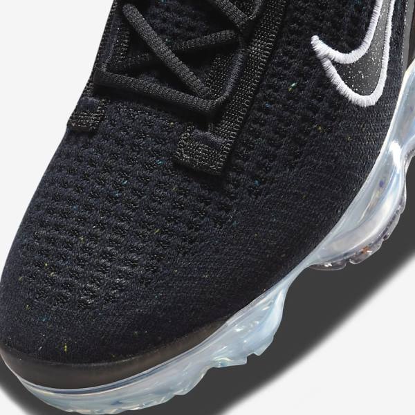 Αθλητικά Παπούτσια Nike Air VaporMax 2021 FK γυναικεια μαυρα μεταλλικός ασημι ασπρα | NK604JVA