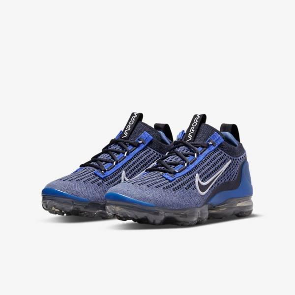 Αθλητικά Παπούτσια Nike Air VaporMax 2021 FK Older παιδικα μπλε ρουά ασπρα σκούρο γκρι μαυρα | NK735RHG