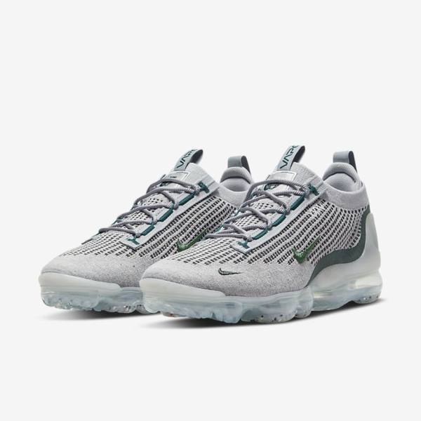 Αθλητικά Παπούτσια Nike Air VaporMax 2021 FK SE ανδρικα ανοιχτο Μπεζ μεταλλικός ασημι σκούρο τυρκουάζ | NK795ART