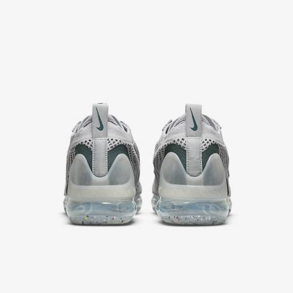 Αθλητικά Παπούτσια Nike Air VaporMax 2021 FK SE ανδρικα ανοιχτο Μπεζ μεταλλικός ασημι σκούρο τυρκουάζ | NK795ART