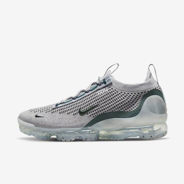 Αθλητικά Παπούτσια Nike Air VaporMax 2021 FK SE ανδρικα ανοιχτο Μπεζ μεταλλικός ασημι σκούρο τυρκουάζ | NK795ART