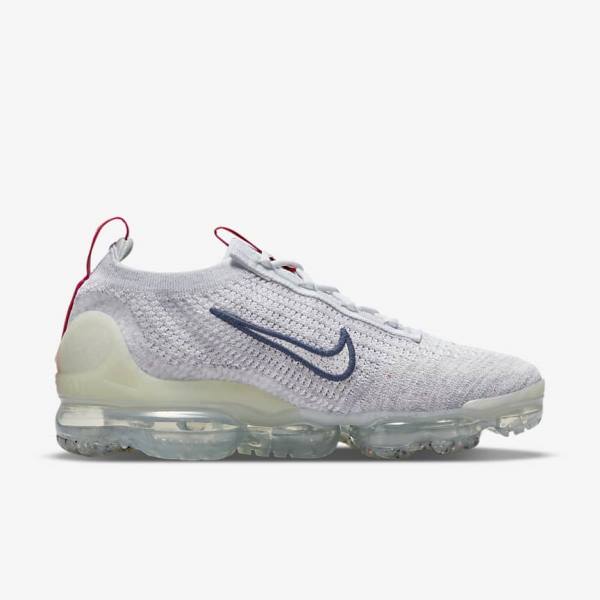 Αθλητικά Παπούτσια Nike Air VaporMax 2021 Flyknit γυναικεια σκουρο μπλε ασπρα | NK964KLF