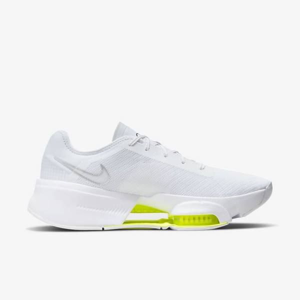 Αθλητικά Παπούτσια Nike Air Zoom SuperRep 3 HIIT Class ανδρικα ασπρα μαυρα μεταλλικός ασημι | NK358NBD