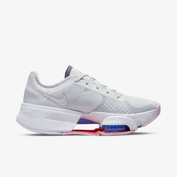 Αθλητικά Παπούτσια Nike Air Zoom SuperRep 3 HIIT Class γυναικεια Πλατίνα γκρι μπλε μεταλλικός ασημι | NK841QCR