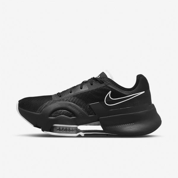 Αθλητικά Παπούτσια Nike Air Zoom SuperRep 3 HIIT Class γυναικεια μαυρα σκούρο γκρι ασπρα | NK937HTX