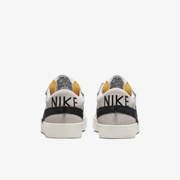 Αθλητικά Παπούτσια Nike Blazer Low 77 Jumbo γυναικεια ασπρα μαυρα | NK362RIY