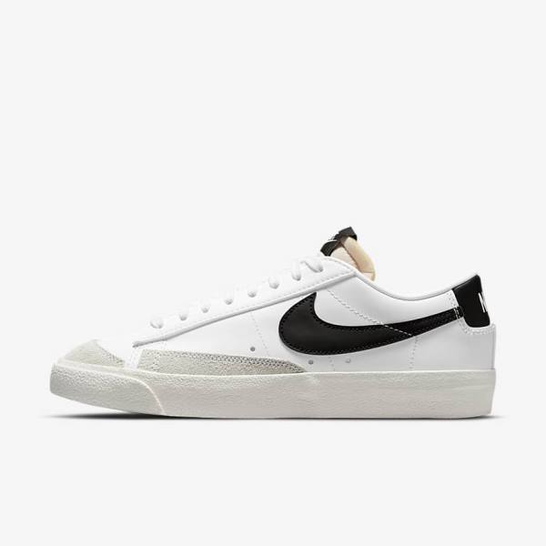 Αθλητικά Παπούτσια Nike Blazer Low 77 γυναικεια ασπρα μαυρα | NK461JUZ