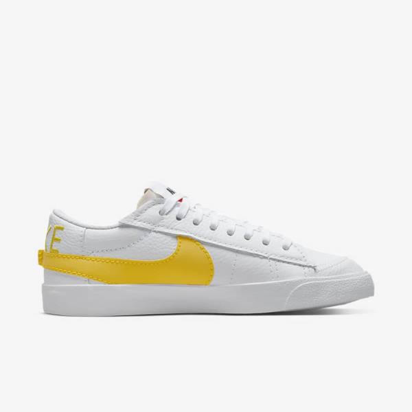 Αθλητικά Παπούτσια Nike Blazer Low Jumbo ανδρικα ασπρα μαυρα πορτοκαλι | NK512RND