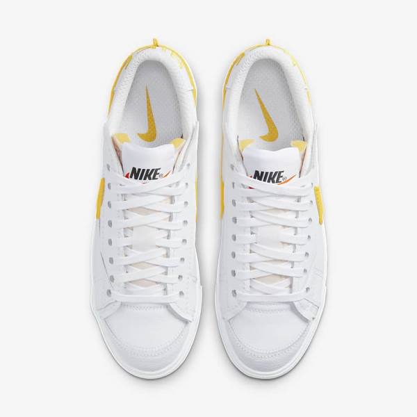 Αθλητικά Παπούτσια Nike Blazer Low Jumbo ανδρικα ασπρα μαυρα πορτοκαλι | NK512RND