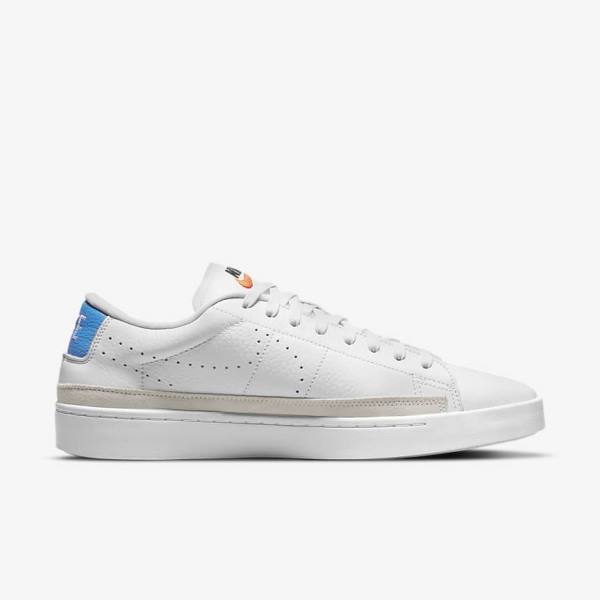 Αθλητικά Παπούτσια Nike Blazer Low X ανδρικα ασπρα ανοιχτο μπλε ασπρα | NK687MDK