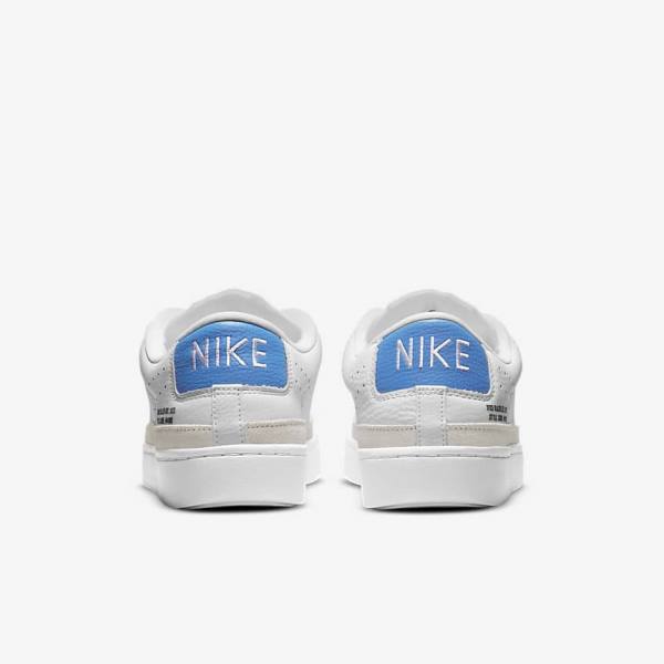 Αθλητικά Παπούτσια Nike Blazer Low X ανδρικα ασπρα ανοιχτο μπλε ασπρα | NK687MDK