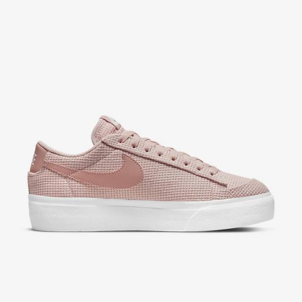 Αθλητικά Παπούτσια Nike Blazer Low flatforms γυναικεια ροζ ασπρα ροζ ροζ | NK038JMQ