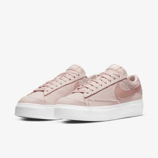 Αθλητικά Παπούτσια Nike Blazer Low flatforms γυναικεια ροζ ασπρα ροζ ροζ | NK038JMQ