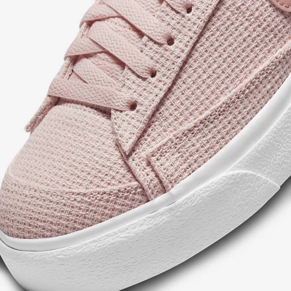 Αθλητικά Παπούτσια Nike Blazer Low flatforms γυναικεια ροζ ασπρα ροζ ροζ | NK038JMQ