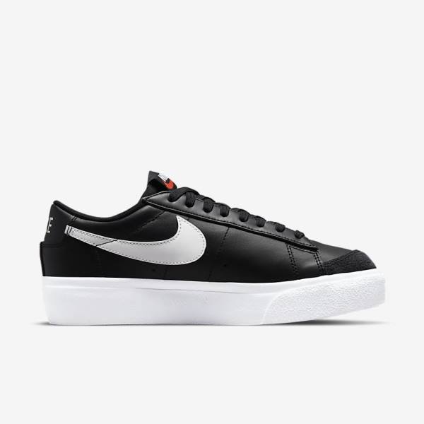 Αθλητικά Παπούτσια Nike Blazer Low flatforms γυναικεια μαυρα | NK231ZJH