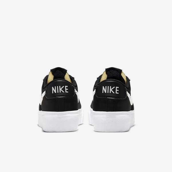 Αθλητικά Παπούτσια Nike Blazer Low flatforms γυναικεια μαυρα | NK231ZJH