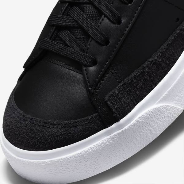 Αθλητικά Παπούτσια Nike Blazer Low flatforms γυναικεια μαυρα | NK231ZJH