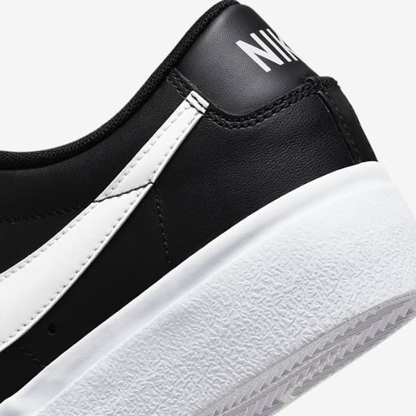 Αθλητικά Παπούτσια Nike Blazer Low flatforms γυναικεια μαυρα | NK231ZJH