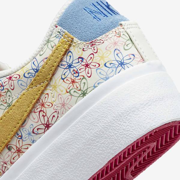 Αθλητικά Παπούτσια Nike Blazer Low flatforms γυναικεια μπλε ρουά μπλε | NK346XTE