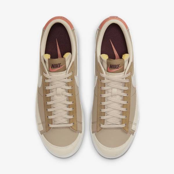 Αθλητικά Παπούτσια Nike Blazer Low flatforms SP γυναικεια Χακί ανοιχτο Μπεζ | NK968HZC