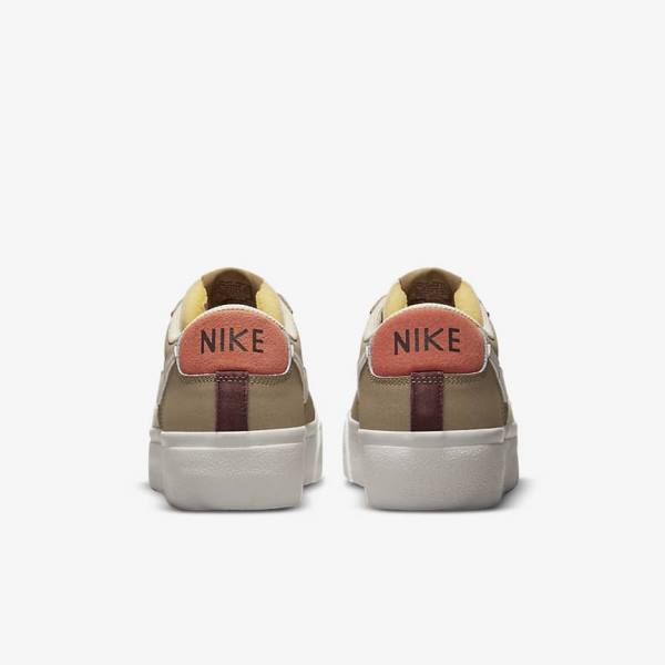 Αθλητικά Παπούτσια Nike Blazer Low flatforms SP γυναικεια Χακί ανοιχτο Μπεζ | NK968HZC