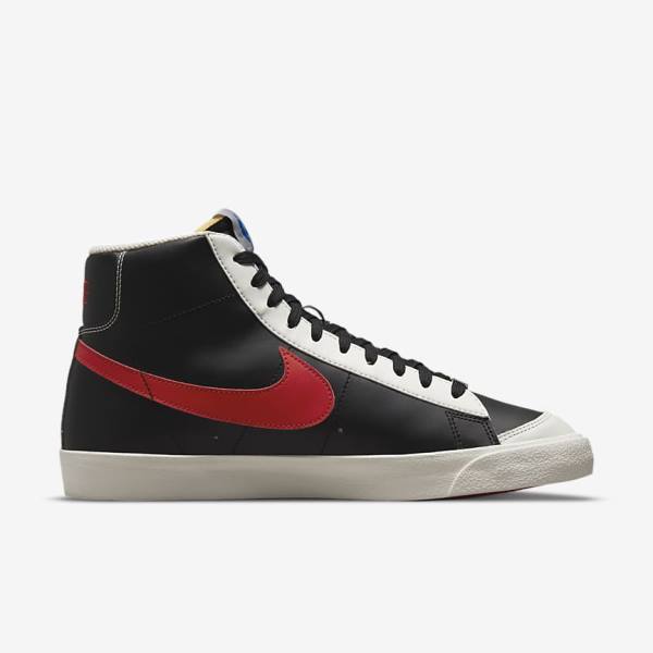 Αθλητικά Παπούτσια Nike Blazer Mid 77 EMB ανδρικα κοκκινα μαυρα | NK374NSU